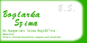 boglarka szima business card